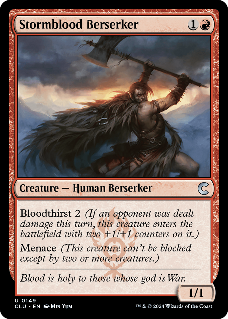 Stormblood Berserker (CLU-149) [Ravnica: Clue Edition] MTG Single Wizards of the Coast