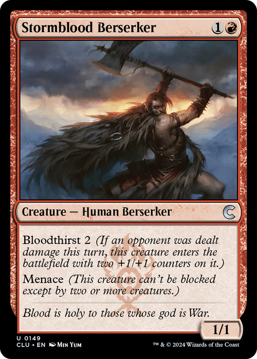 Stormblood Berserker (CLU-149) [Ravnica: Clue Edition] MTG Single Wizards of the Coast
