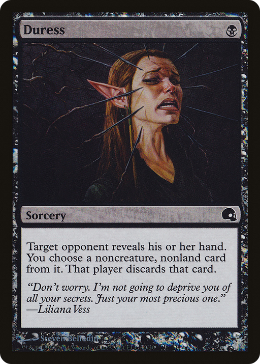 Duress (GRV-013) [Misc] Premium Deck Series: Graveborn Foil MTG Single Wizards of the Coast