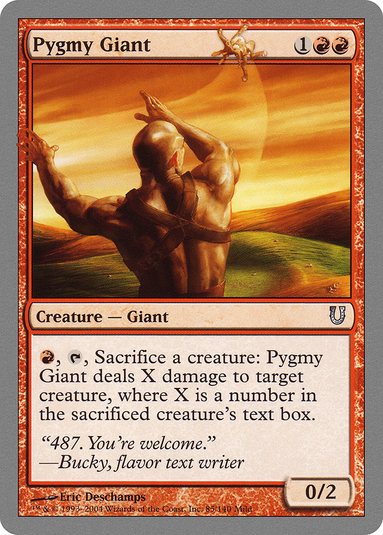 Pygmy Giant (UNH-085) [Unhinged] MTG Single Wizards of the Coast