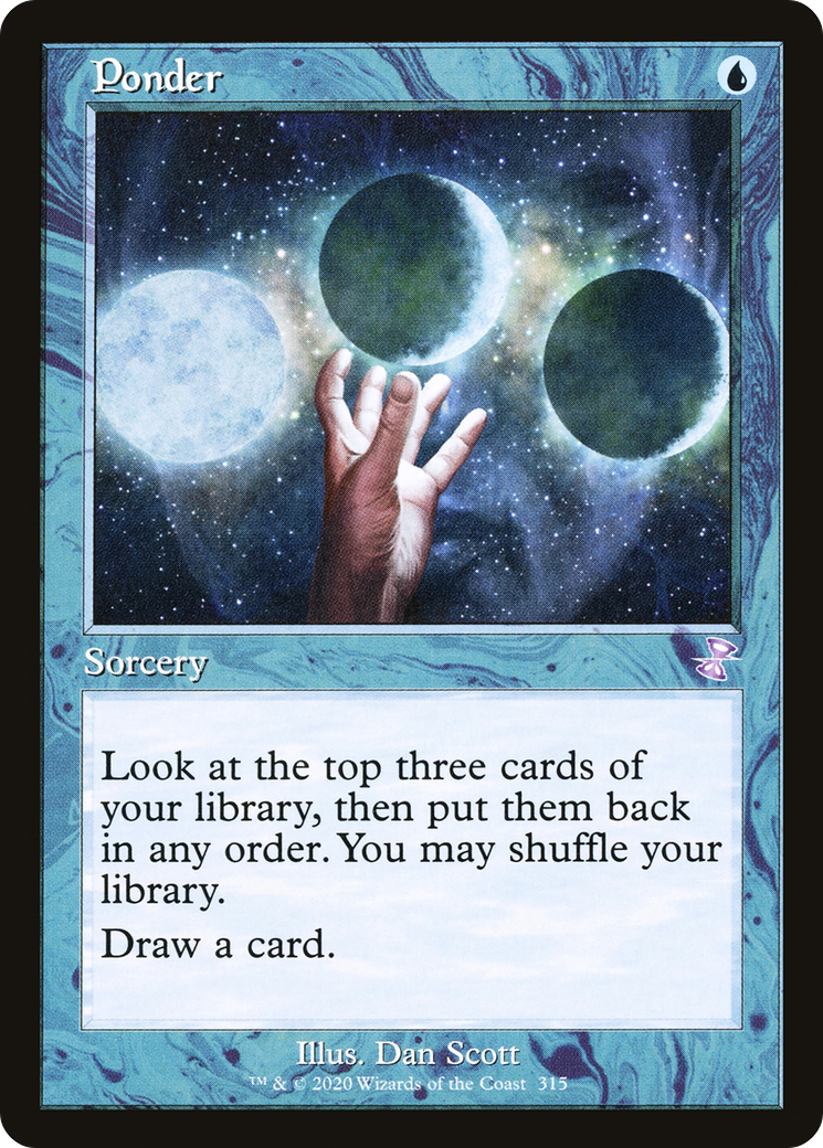 Ponder (TSR-315) [Time Spiral Remastered] Foil MTG Single Wizards of the Coast