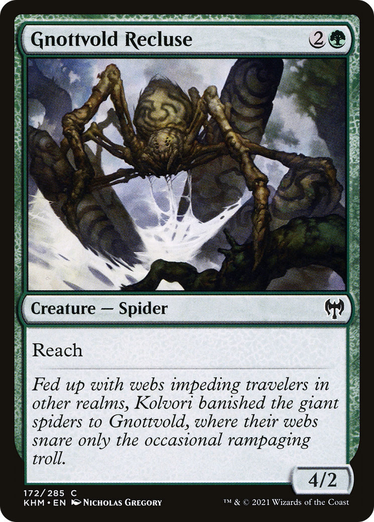 Gnottvold Recluse (KHM-172) [Kaldheim] MTG Single Wizards of the Coast