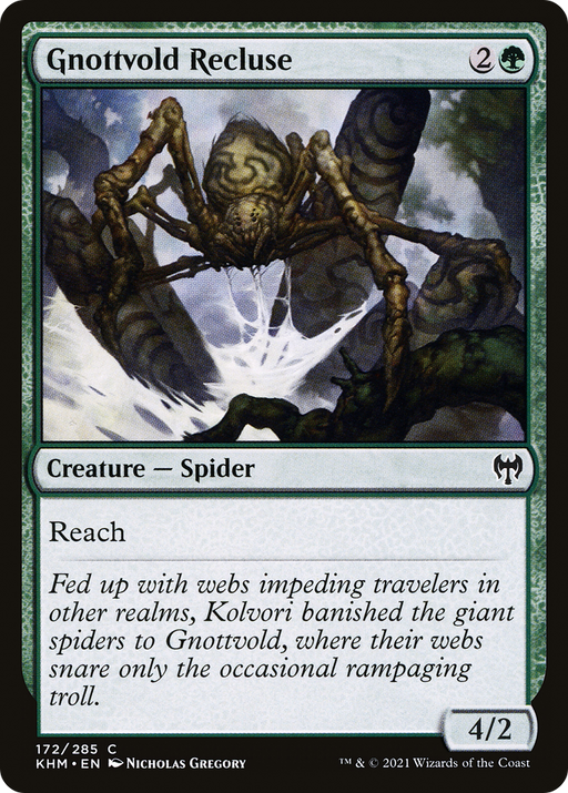 Gnottvold Recluse (KHM-172) [Kaldheim] MTG Single Wizards of the Coast