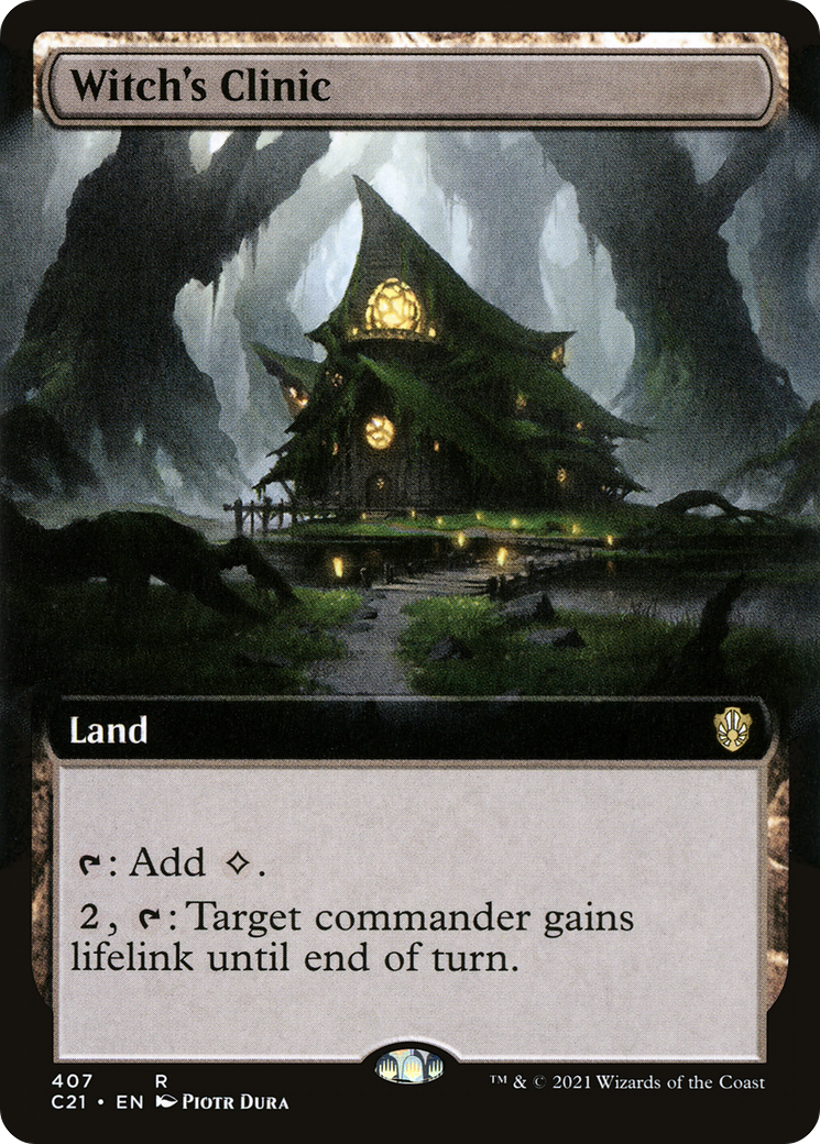 Witch's Clinic (C21-407) [Commander 2021] (Extended Art) MTG Single Wizards of the Coast