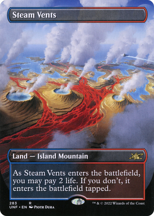 Steam Vents (UNF-283) [Unfinity] (Borderless) MTG Single Wizards of the Coast