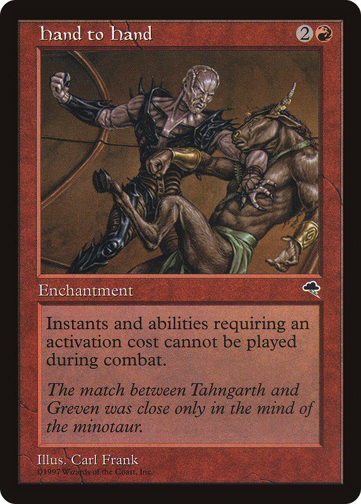 Hand to Hand (TMP-180) [Tempest] MTG Single Wizards of the Coast