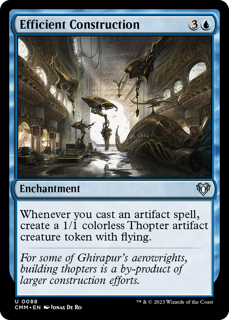 Efficient Construction (CMM-088) [Commander Masters] MTG Single Wizards of the Coast