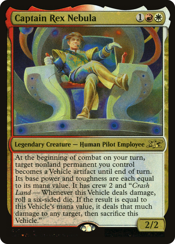 Captain Rex Nebula (Galaxy Foil) (UNF-450) [Unfinity] Foil MTG Single Wizards of the Coast