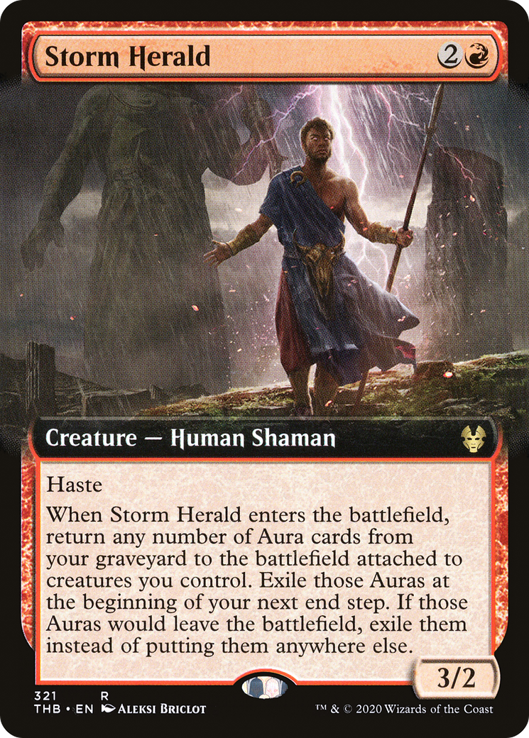 Storm Herald (THB-321) [Theros Beyond Death] (Extended Art) MTG Single Wizards of the Coast