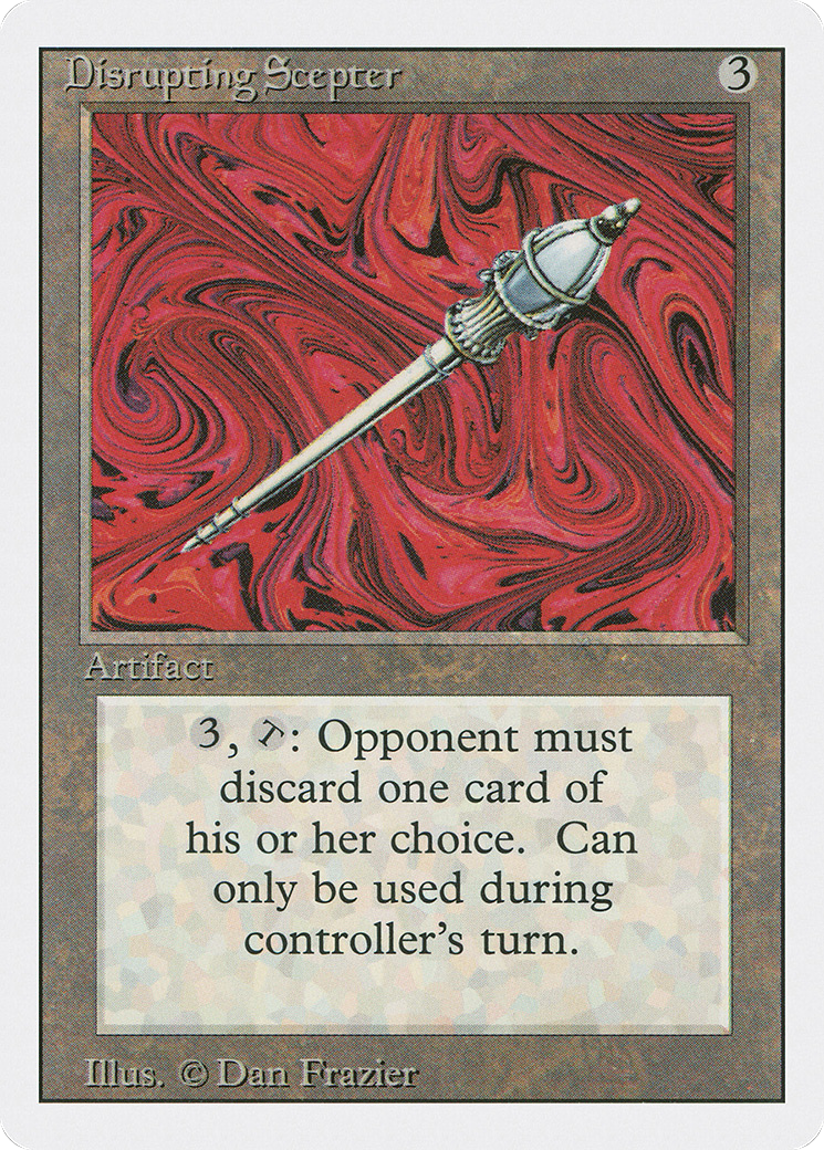 Disrupting Scepter (3ED-245) [Revised Edition] MTG Single Wizards of the Coast