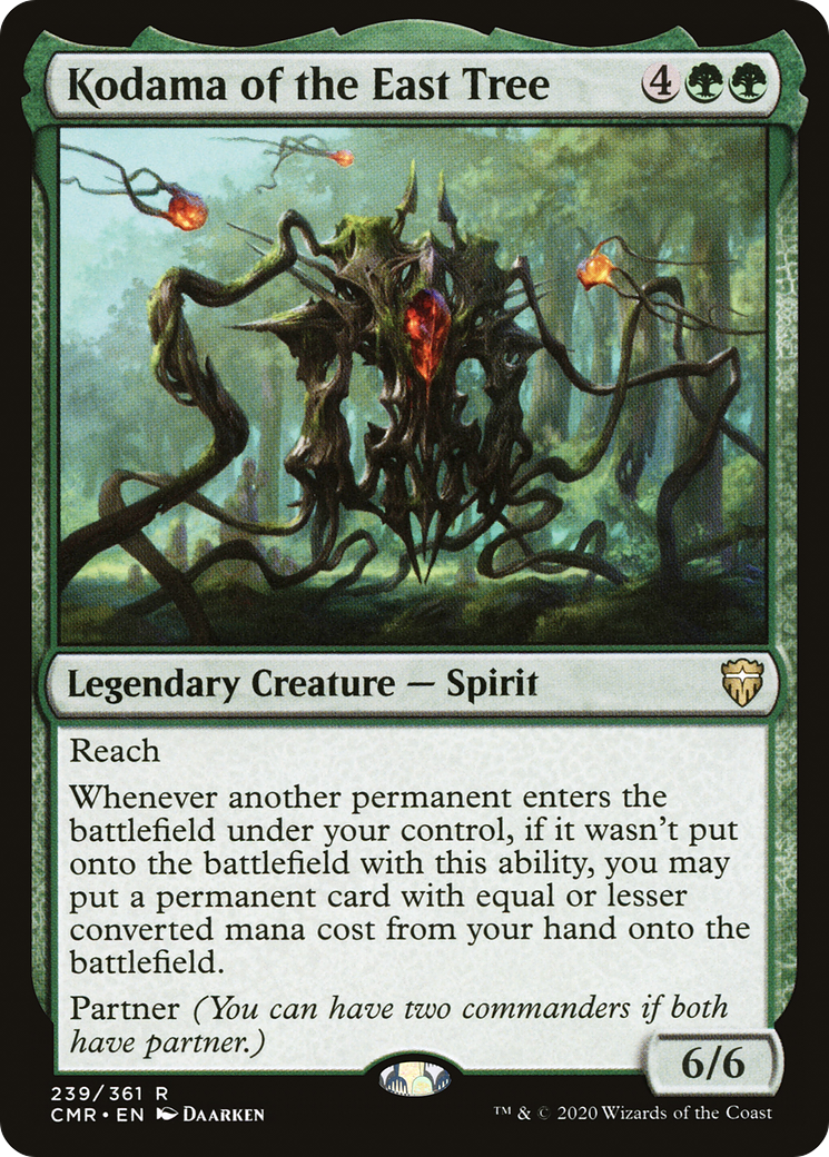 Kodama of the East Tree (CMR-239) [Commander Legends] Foil MTG Single Wizards of the Coast