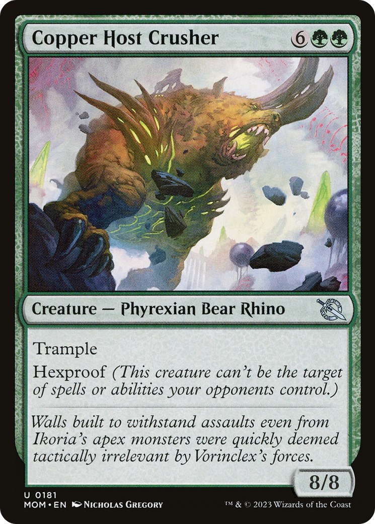 Copper Host Crusher (MOM-181) [March of the Machine] Foil MTG Single Wizards of the Coast