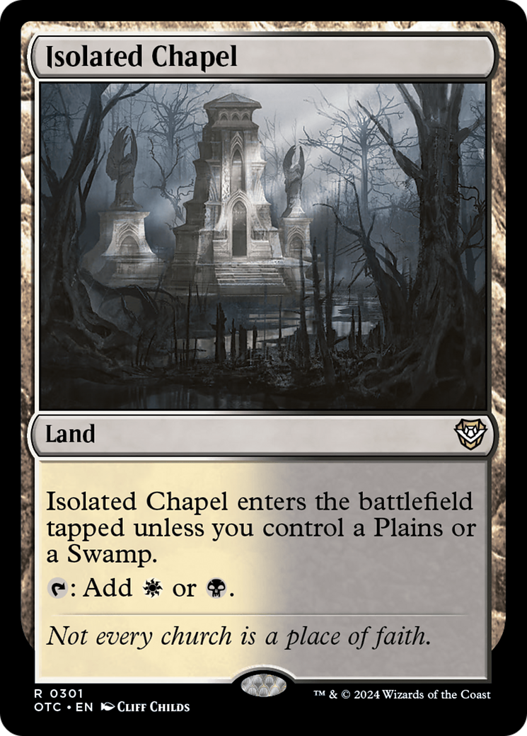 Isolated Chapel (OTC-301) [Outlaws of Thunder Junction Commander] MTG Single Wizards of the Coast