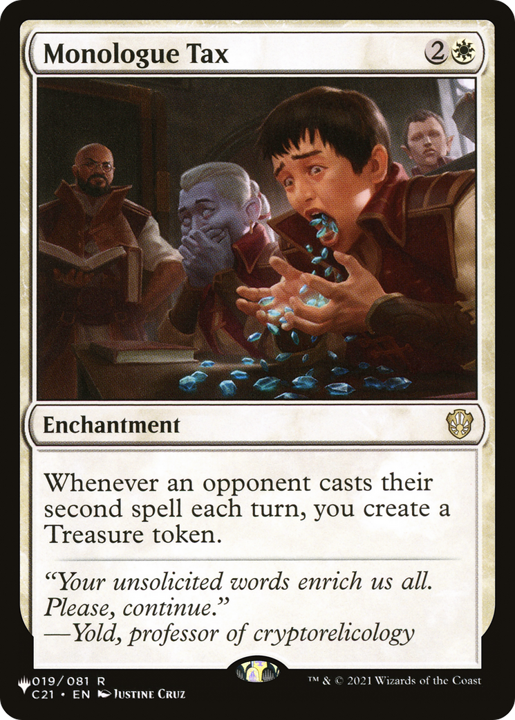 Monologue Tax (LIST-C21-19) [Mystery Booster] The List MTG Single Wizards of the Coast