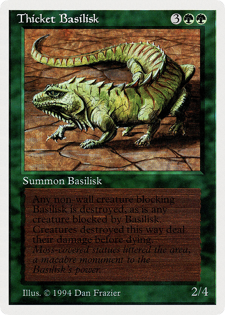 Thicket Basilisk [Summer Magic / Edgar] MTG Single Magic: The Gathering
