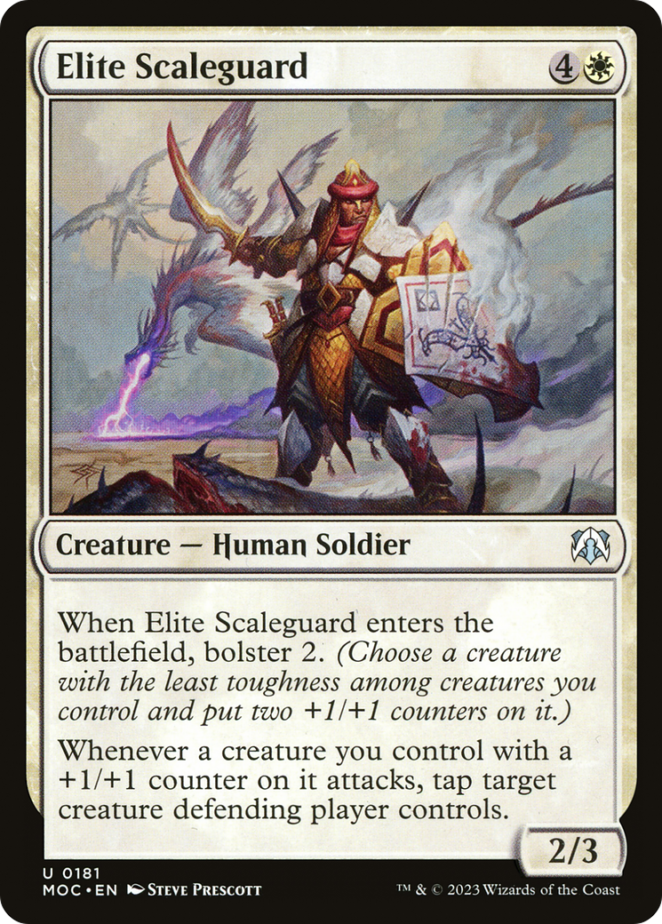 Elite Scaleguard (MOC-181) [March of the Machine Commander] MTG Single Wizards of the Coast