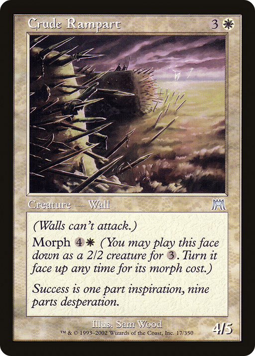 Crude Rampart (ONS-017) [Onslaught] MTG Single Wizards of the Coast