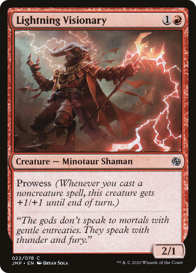 Lightning Visionary (JMP-022) [Jumpstart] MTG Single Wizards of the Coast