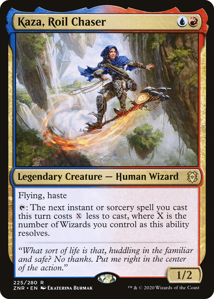 Kaza, Roil Chaser (ZNR-225) [Zendikar Rising] Foil MTG Single Wizards of the Coast