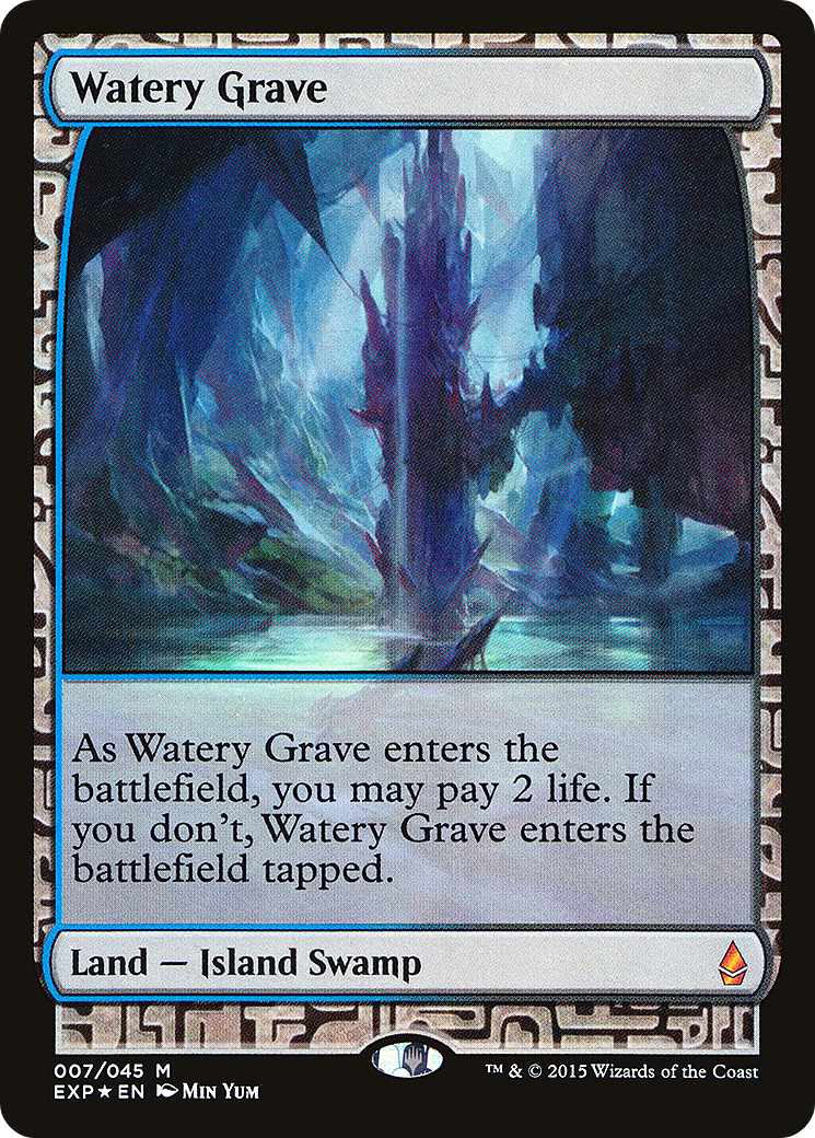 Watery Grave (EXP-007) [Zendikar Expeditions] Foil MTG Single Wizards of the Coast