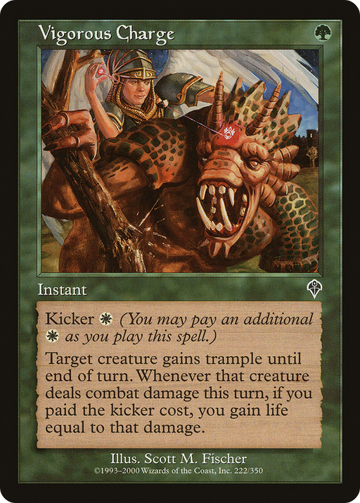 Vigorous Charge (INV-222) [Invasion] MTG Single Wizards of the Coast