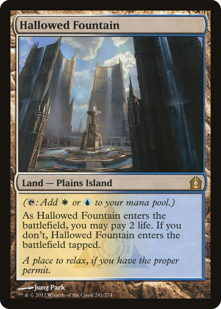Hallowed Fountain (RTR-241) [Return to Ravnica] Foil MTG Single Wizards of the Coast