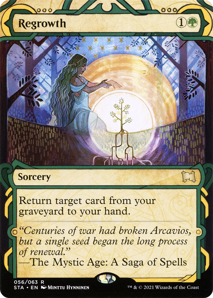 Regrowth (STA-056) [Strixhaven Mystical Archive] (Showcase) (Borderless) Foil MTG Single Wizards of the Coast