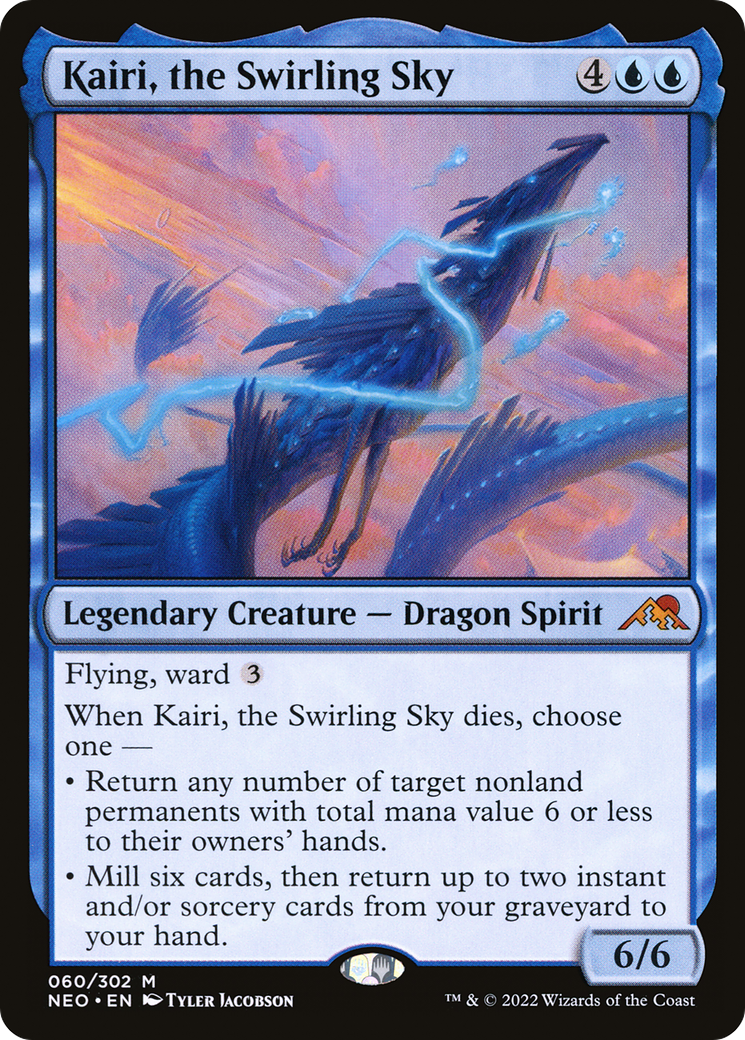 Kairi, the Swirling Sky (NEO-060) [Kamigawa: Neon Dynasty] Foil MTG Single Wizards of the Coast