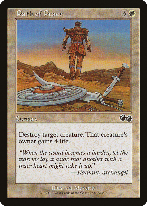 Path of Peace (USG-029) [Urza's Saga] MTG Single Wizards of the Coast