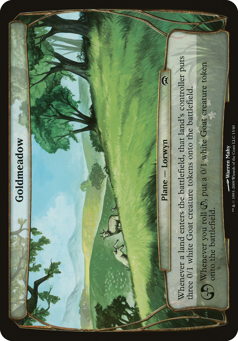 Goldmeadow (Planechase) (OVER-) [Oversized] Planechase Planes MTG Single Wizards of the Coast