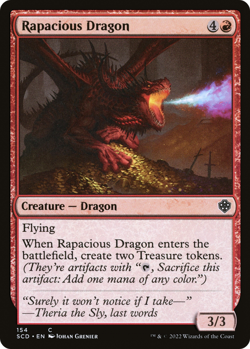 Rapacious Dragon (SCD-154) [Starter Commander Decks] MTG Single Wizards of the Coast