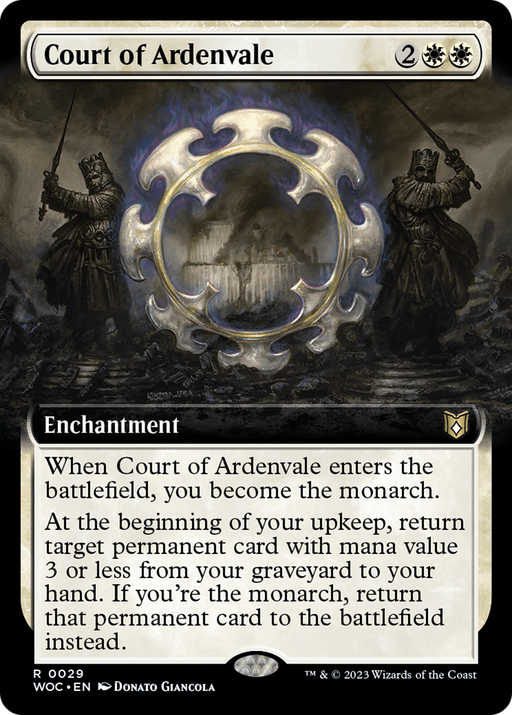 Court of Ardenvale (WOC-029) [Wilds of Eldraine Commander] (Extended Art) MTG Single Wizards of the Coast