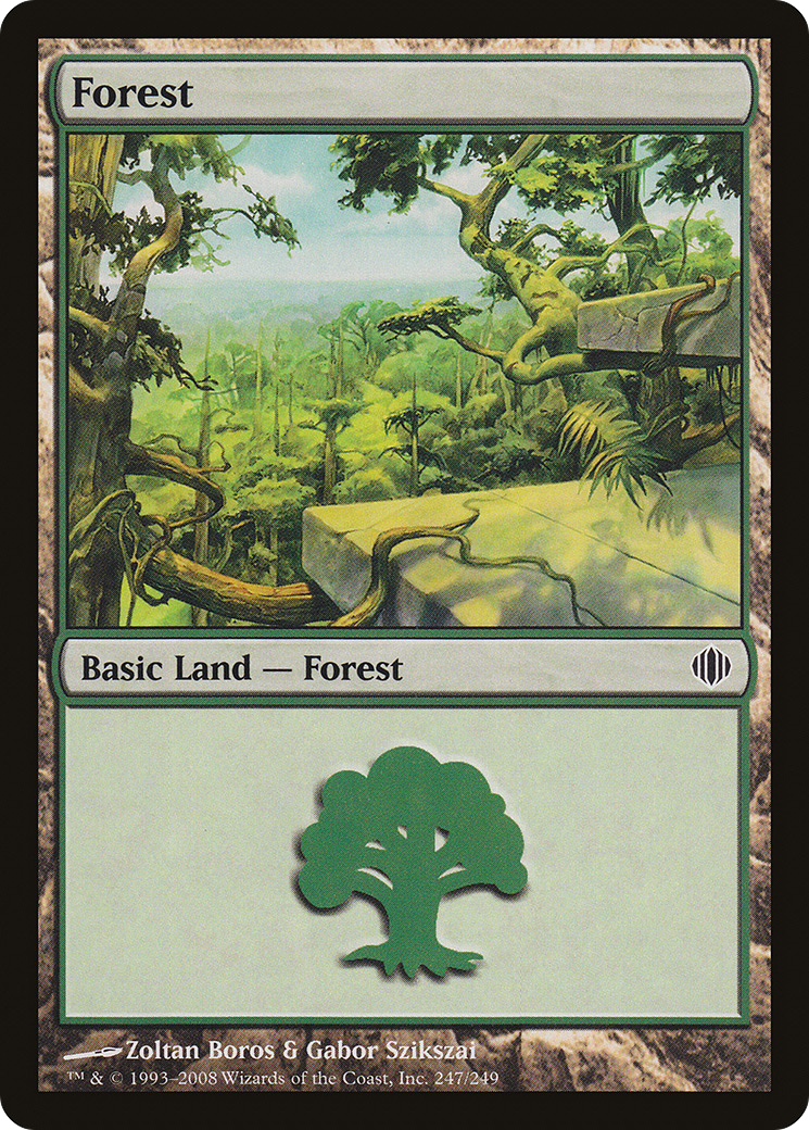 Forest (ALA-247) [Shards of Alara] Foil MTG Single Wizards of the Coast