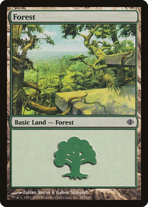 Forest (ALA-247) [Shards of Alara] Foil MTG Single Wizards of the Coast