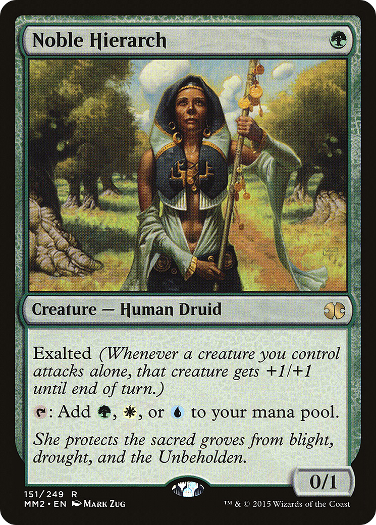 Noble Hierarch (MM2-151) [Modern Masters 2015] Foil MTG Single Modern Masters 2015