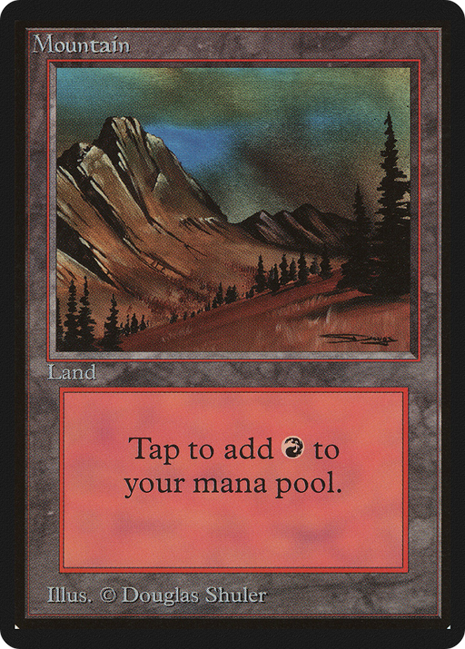 Mountain (LEB-299) [Oldschool] Limited Edition Beta MTG Single Wizards of the Coast