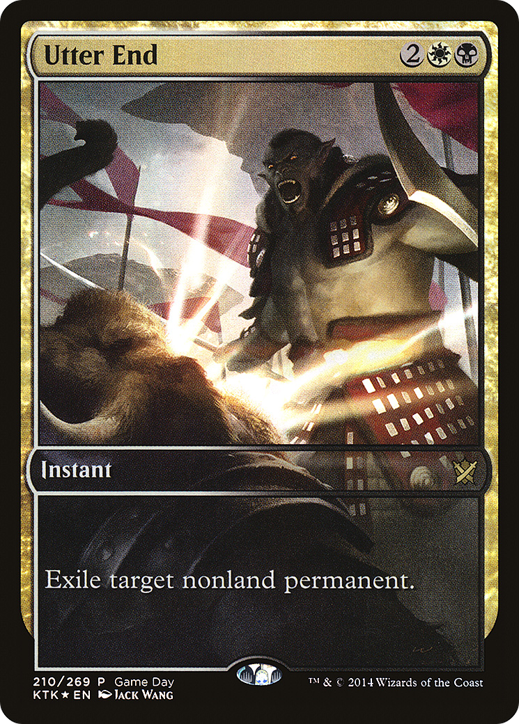Utter End (GAME-210) [Khans of Tarkir Promos] Foil MTG Single Wizards of the Coast