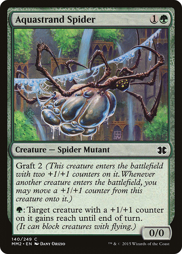 Aquastrand Spider (MM2-140) [Modern Masters 2015] Foil MTG Single Wizards of the Coast