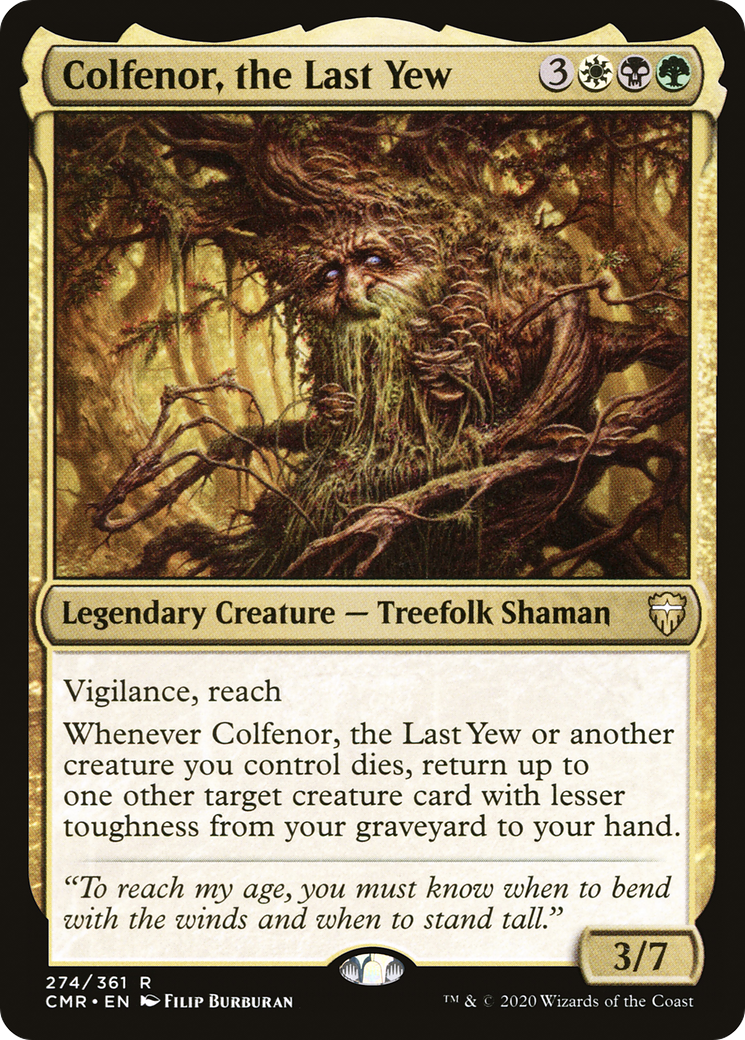 Colfenor, the Last Yew (CMR-274) [Commander Legends] MTG Single Wizards of the Coast