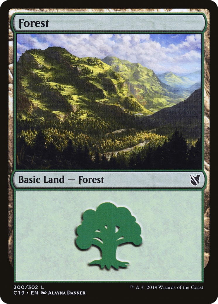 Forest (C19-300) [Commander 2019] MTG Single Wizards of the Coast