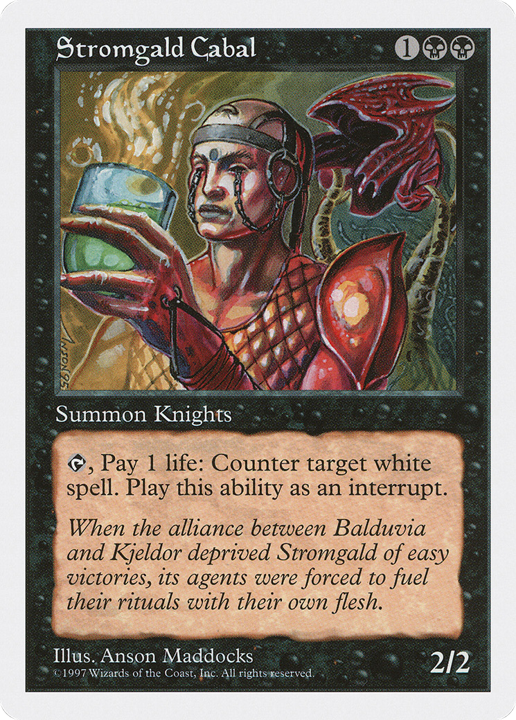 Stromgald Cabal (5ED-195) [Fifth Edition] MTG Single Wizards of the Coast