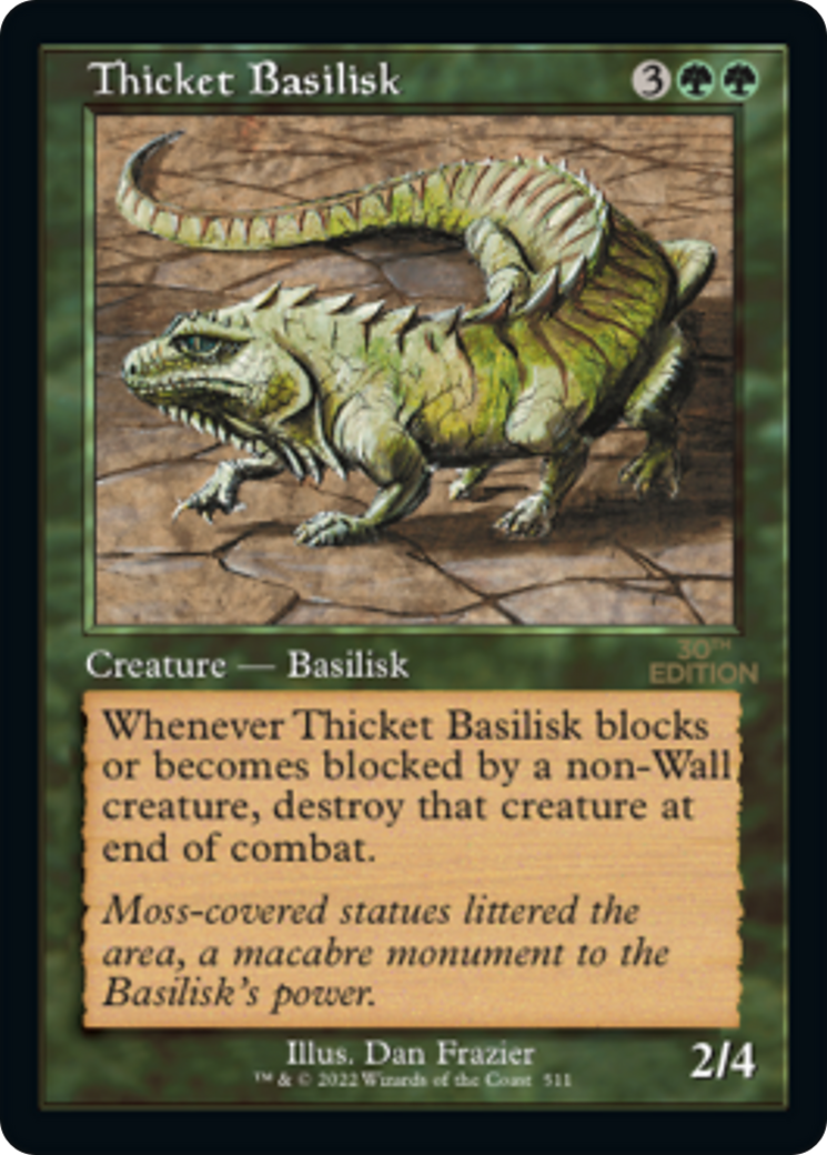 Thicket Basilisk (30A-511) [30th Anniversary Edition] MTG Single Wizards of the Coast