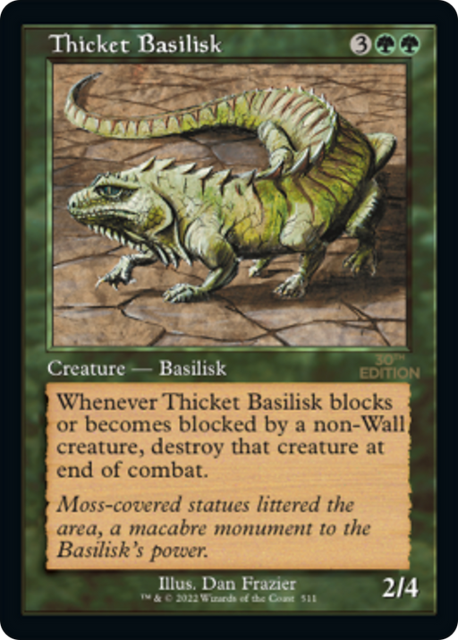 Thicket Basilisk (30A-511) [30th Anniversary Edition] MTG Single Wizards of the Coast