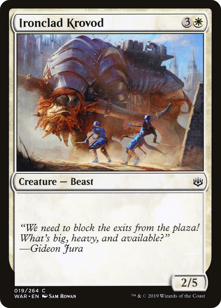 Ironclad Krovod (WAR-019) [War of the Spark] MTG Single Wizards of the Coast