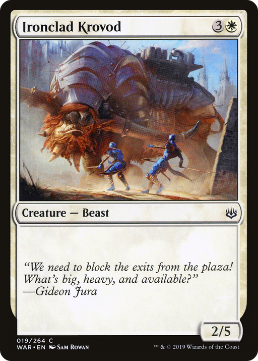 Ironclad Krovod (WAR-019) [War of the Spark] MTG Single Wizards of the Coast