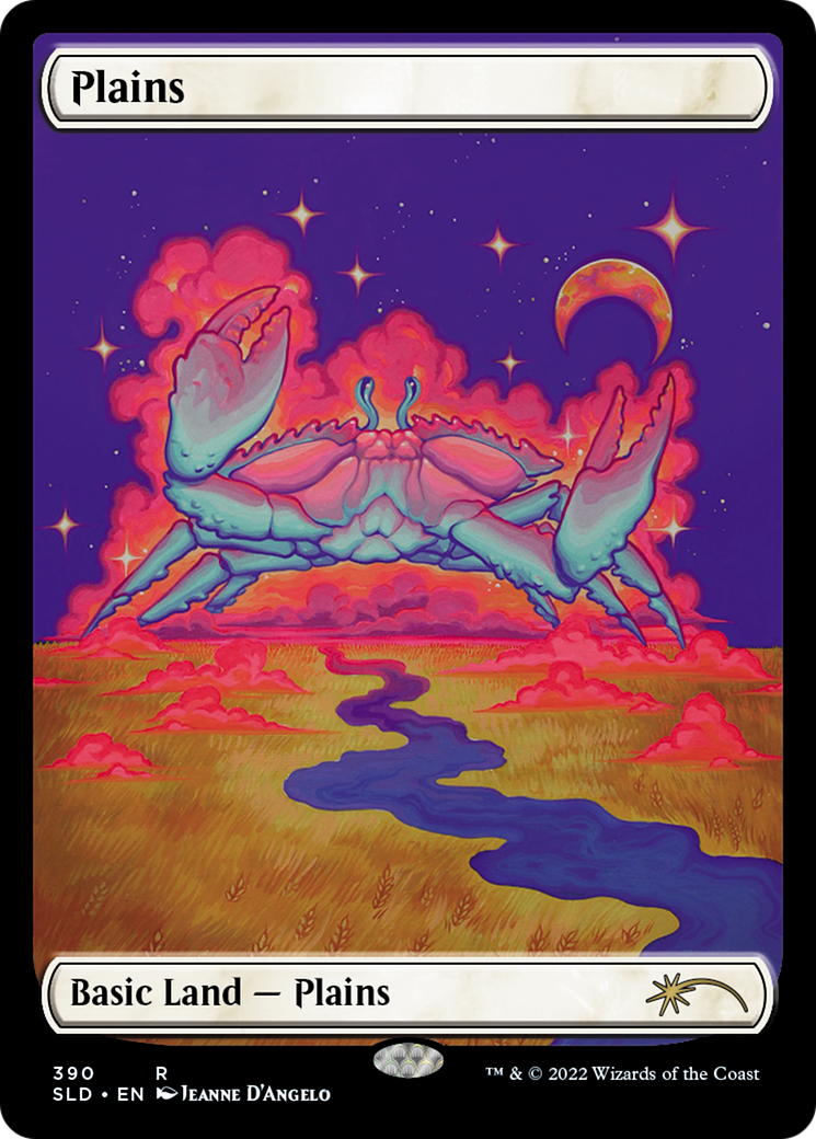 Plains (390) (SLD-390) [Secret Lair] Drop Foil MTG Single Wizards of the Coast