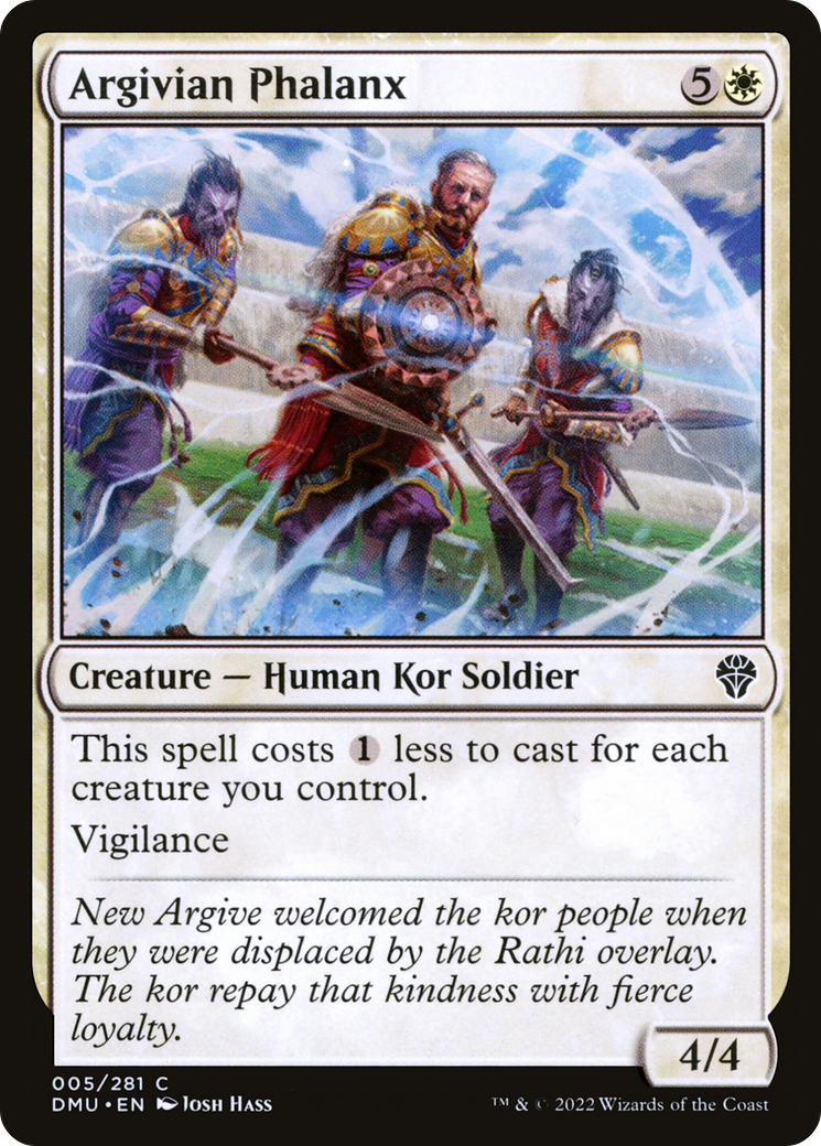 Argivian Phalanx (DMU-005) [Dominaria United] Foil MTG Single Wizards of the Coast
