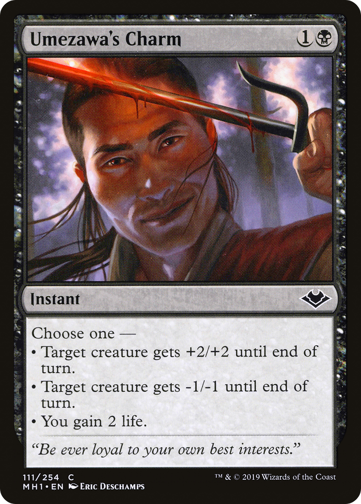 Umezawa's Charm (MH1-111) [Modern Horizons] Foil MTG Single Modern Horizons