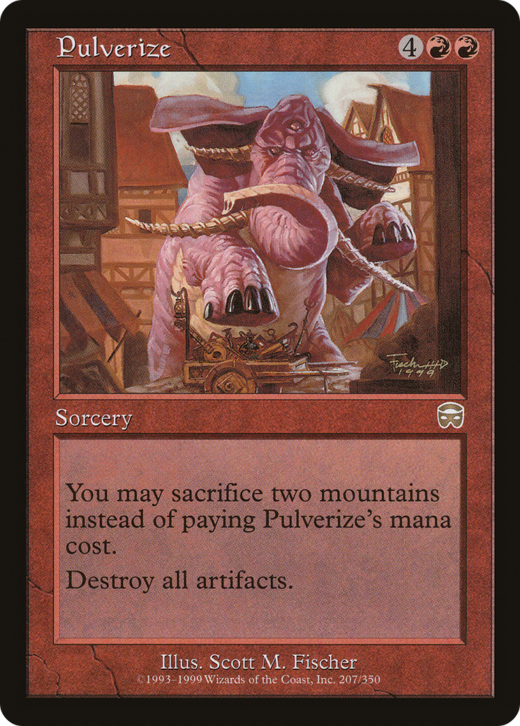 Pulverize (MMQ-207) [Mercadian Masques] Foil MTG Single Wizards of the Coast