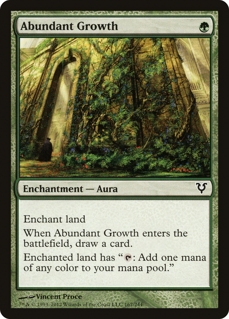 Abundant Growth (AVR-167) [Avacyn Restored] Foil MTG Single Wizards of the Coast